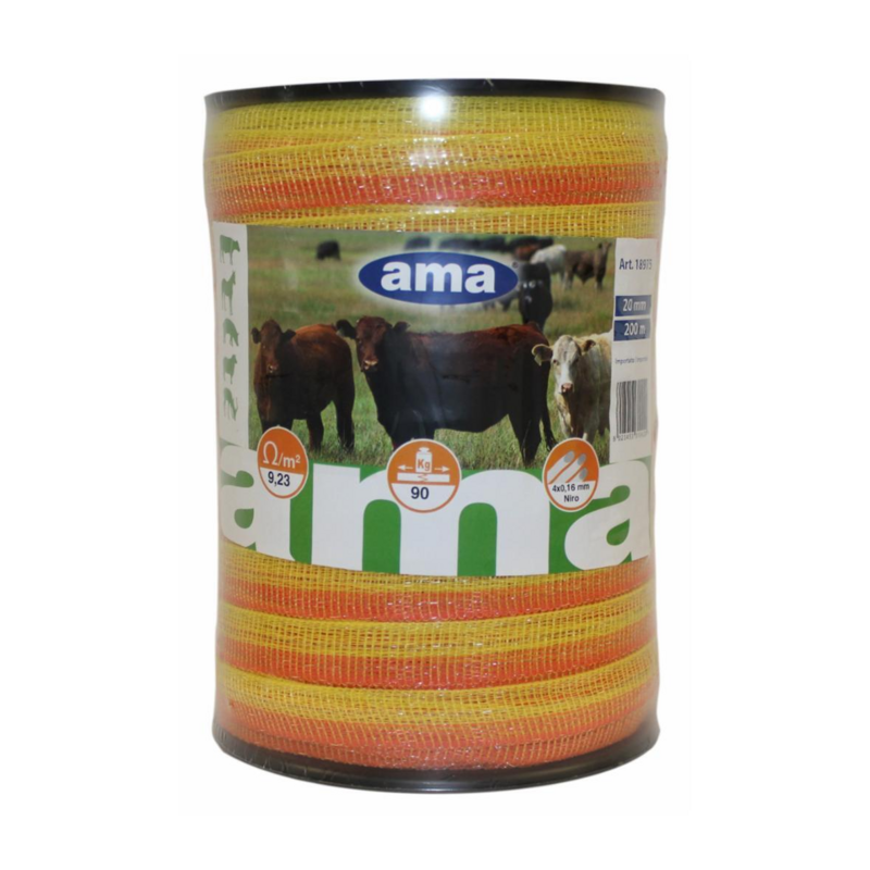 BANDA FIBRA ACCIAIO 20MM, LUNGHEZZA 200MT