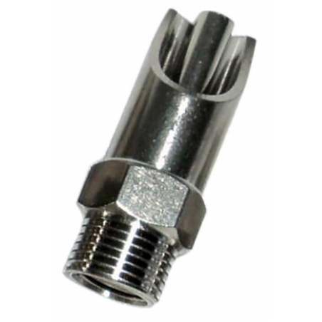 ABBEVERATOIO SUINI ACCIAIO Ø ESTERNO 21MM, FILETTO 1/2"