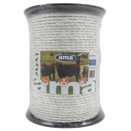 ROTOLO CORDA ELETTRICA Ø 8MM, LUNGHEZZA 200 MT