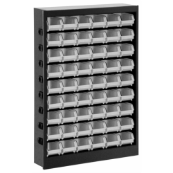 ARMADIO METALLICO CON 54 CONTENITORI