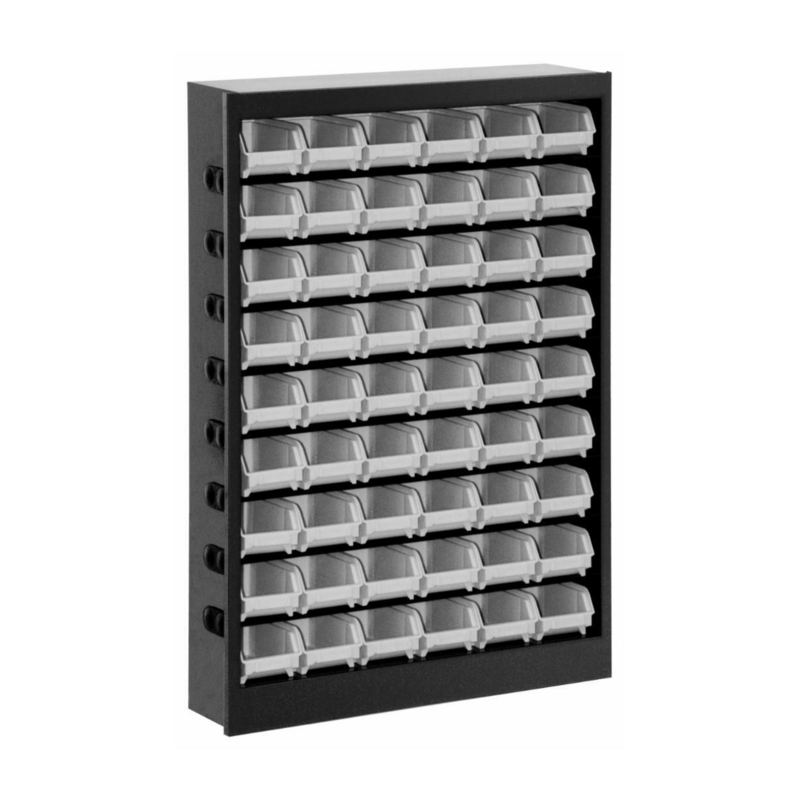 ARMADIO METALLICO CON 54 CONTENITORI