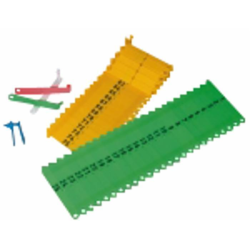 CARTELLINI DOPPI NEUTRI GIALLI PER CONIGLI