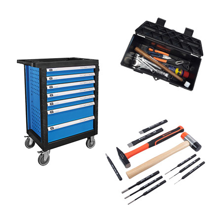 Carrelli assortiti e kit attrezzi